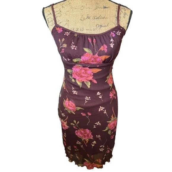 Dresses | Y2k Vintage Cottagecore Milkmaid Dress Floral Slip On Dress |  Poshmark